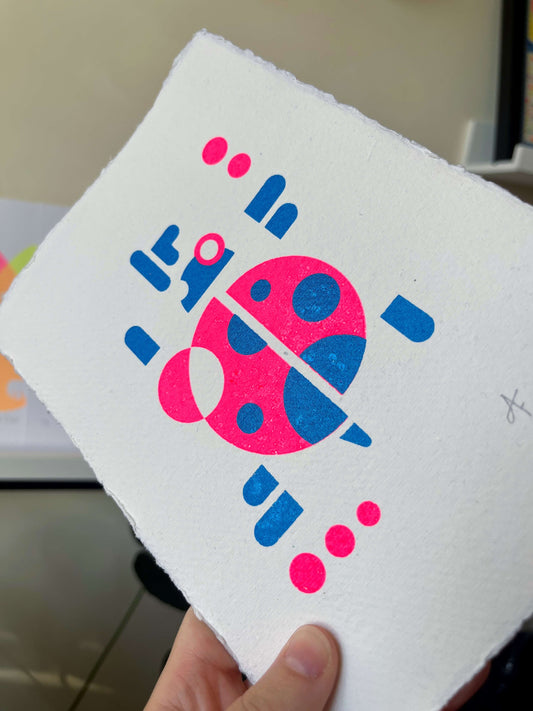 Ladybird, Screenprint A5