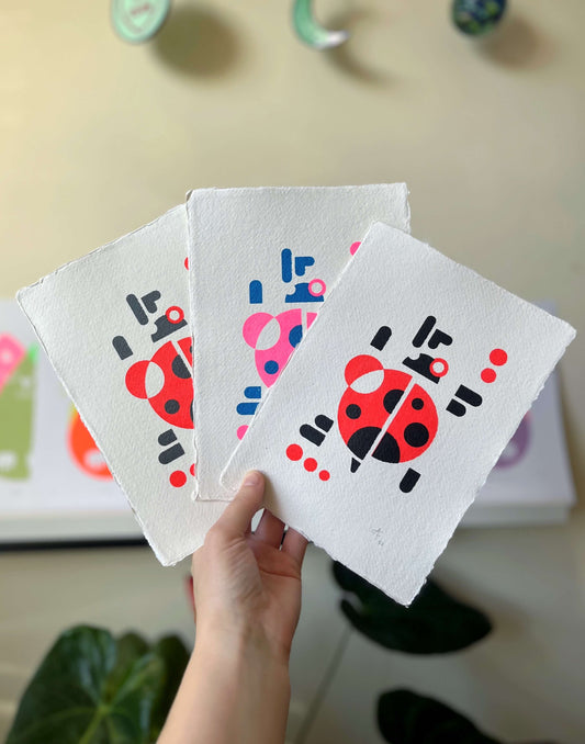 Seconds Ladybird, Screenprint A5