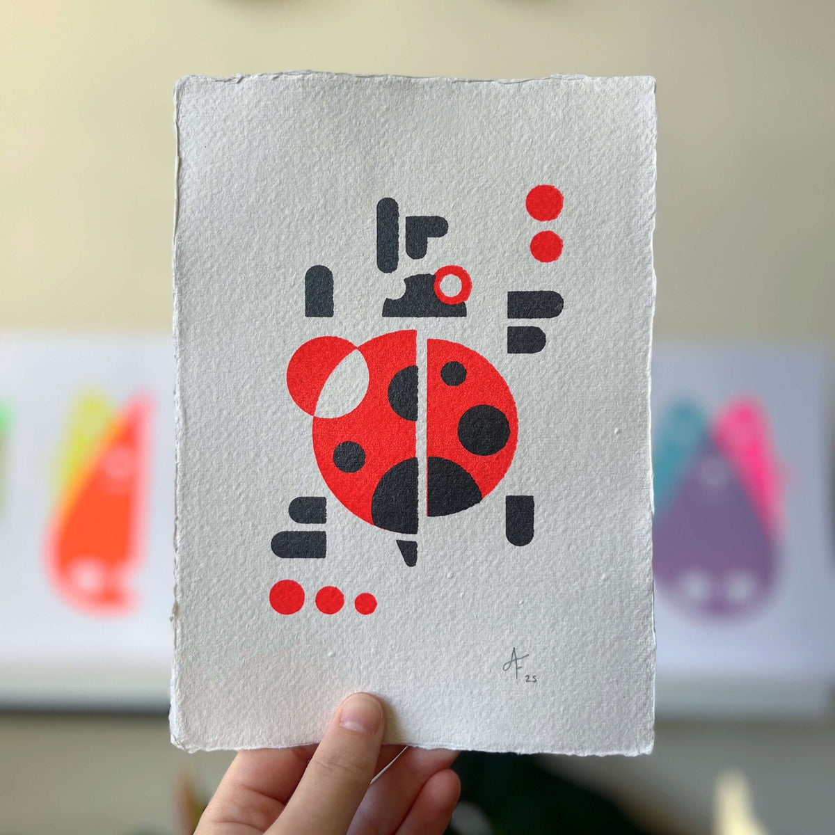 Seconds Ladybird, Screenprint A5