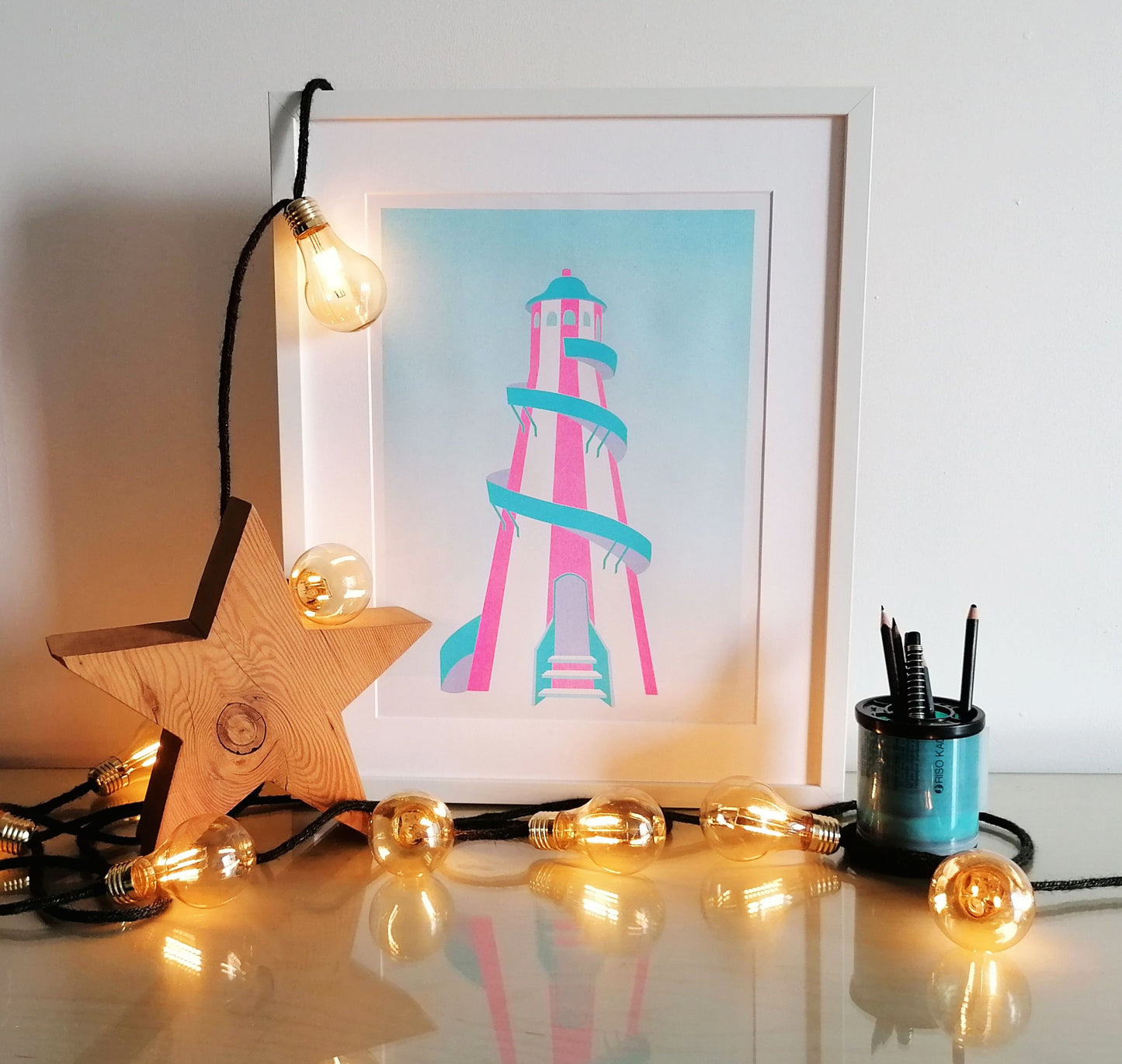 Helter-Skelter, Risograph Print A3