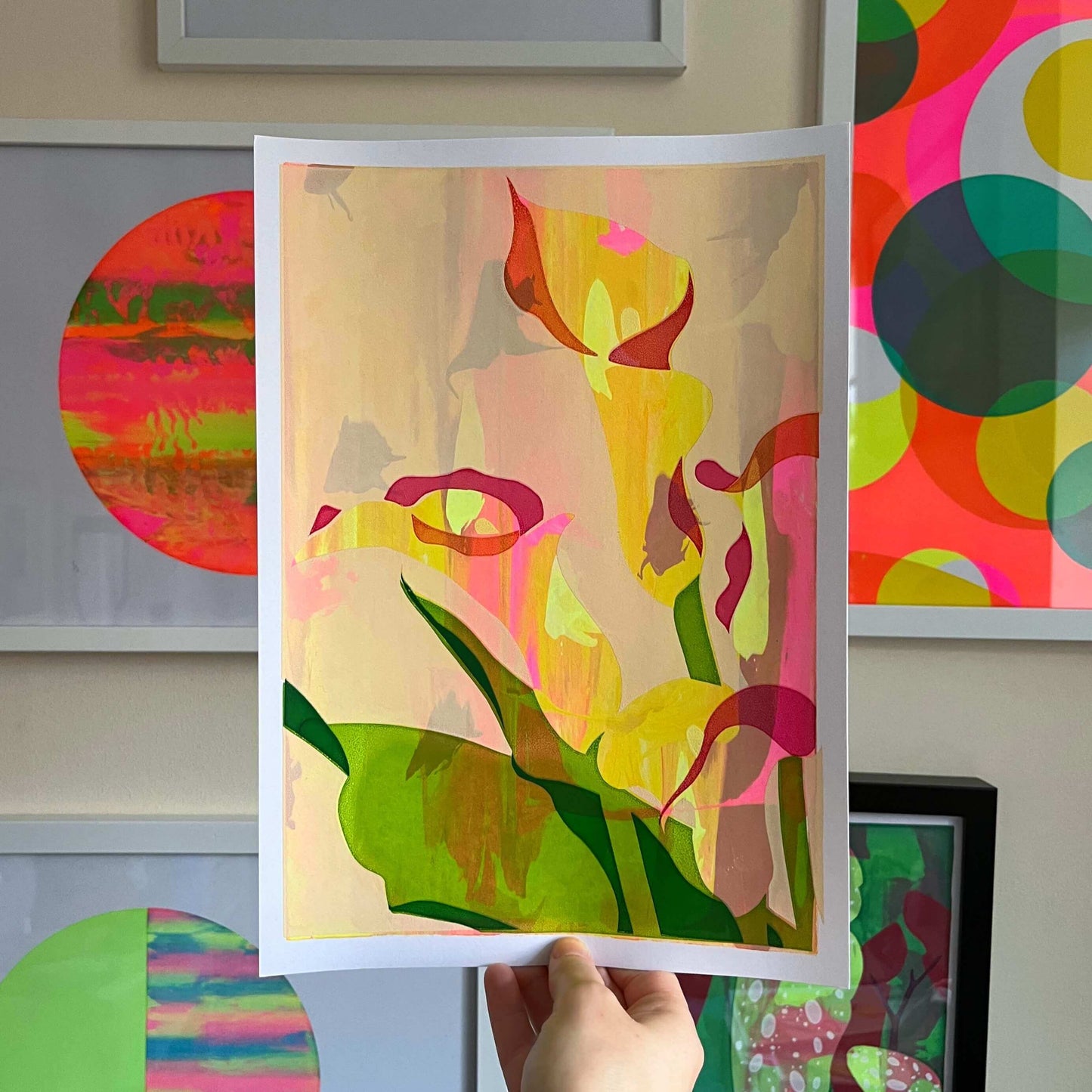 Calla Lily, Screenprint A4