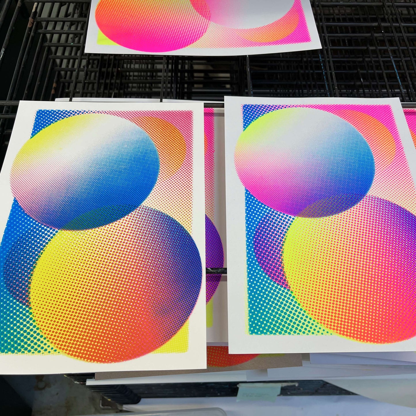 Cosmic Neon, Screenprint A4