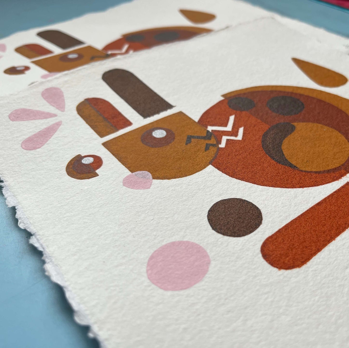 Rabbit, Screenprint 20 x 20cm