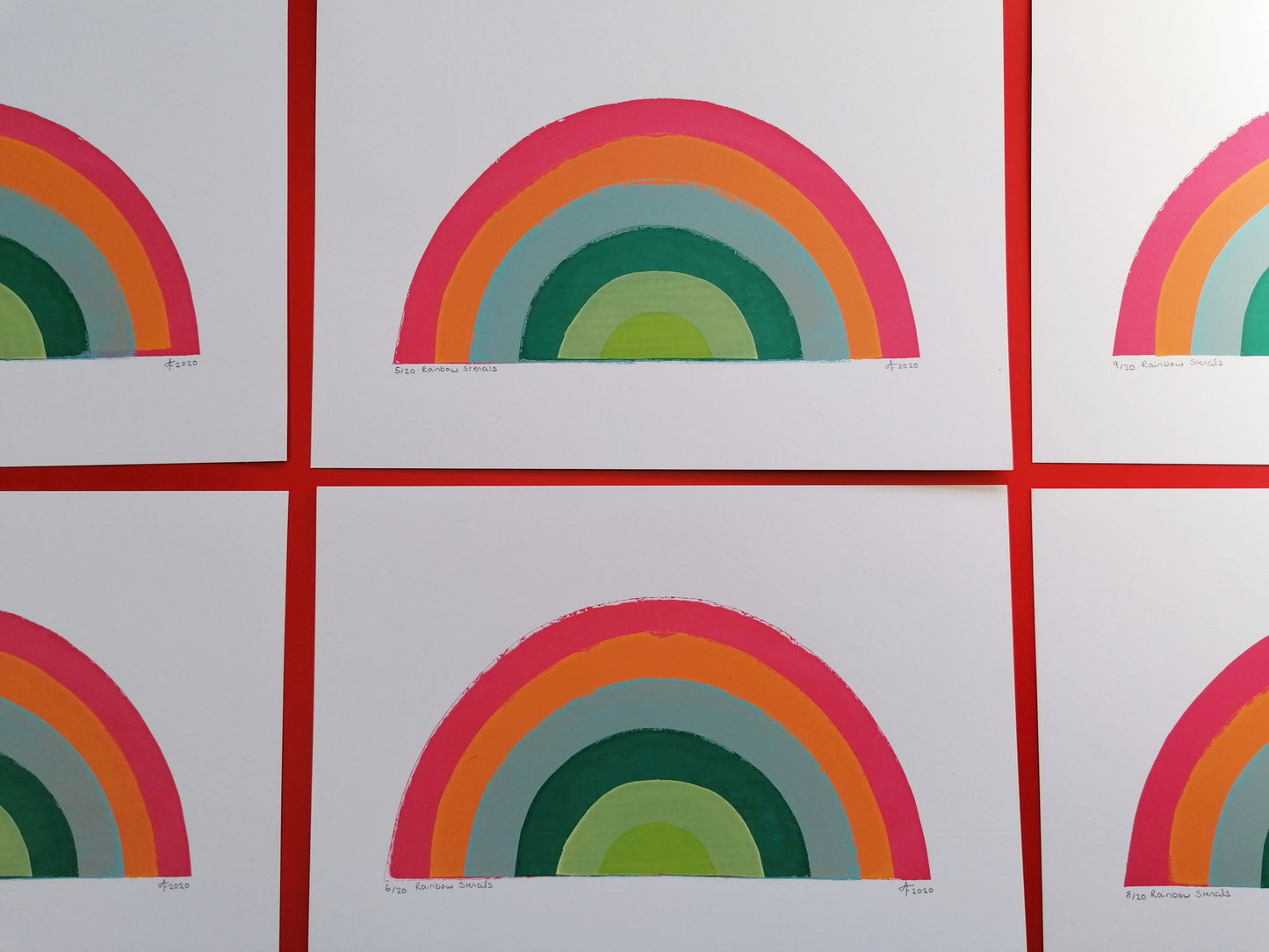 Rainbow, Screenprint A4