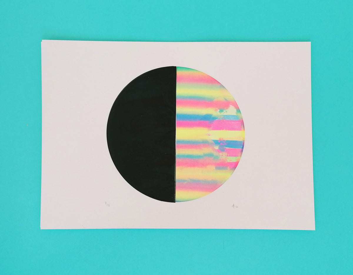 SALE Sherbet Black, Screenprint A3