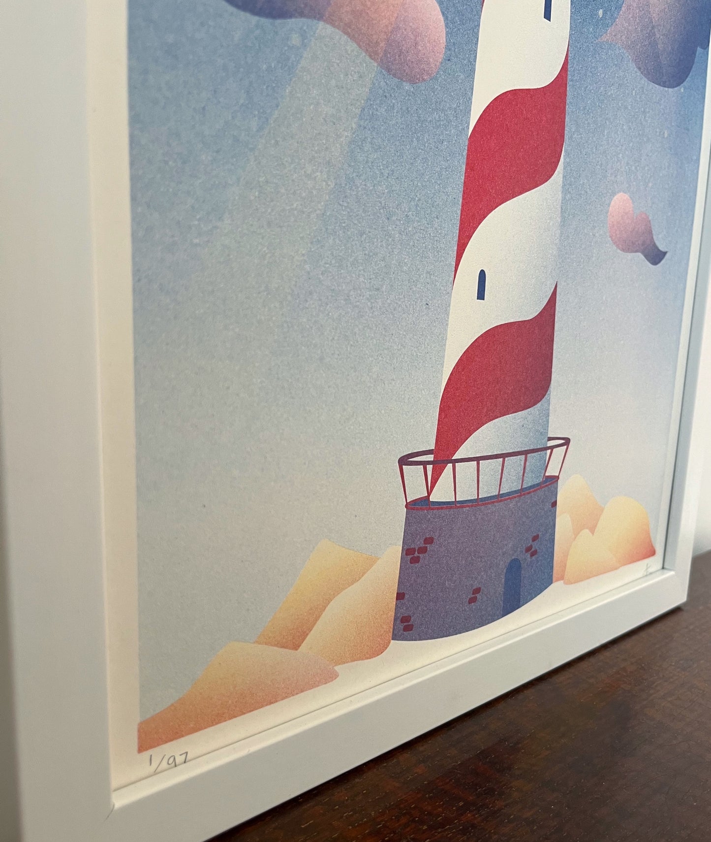 Lighthouse, A3 Risograph Print