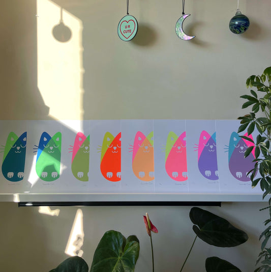 Seconds Cat, Screenprint A4