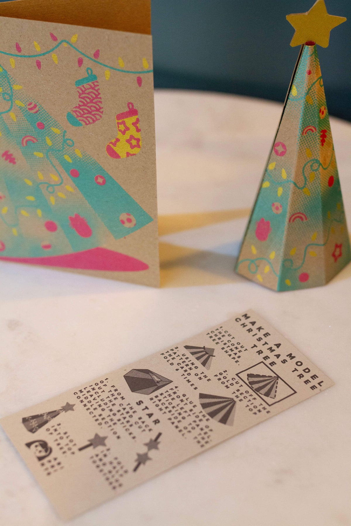 Seconds Christmas Tree Card, Screenprint A6