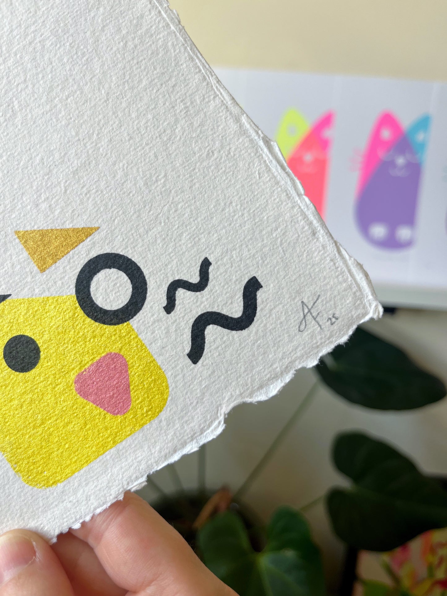 Leopard, Screenprint 20 x 20cm