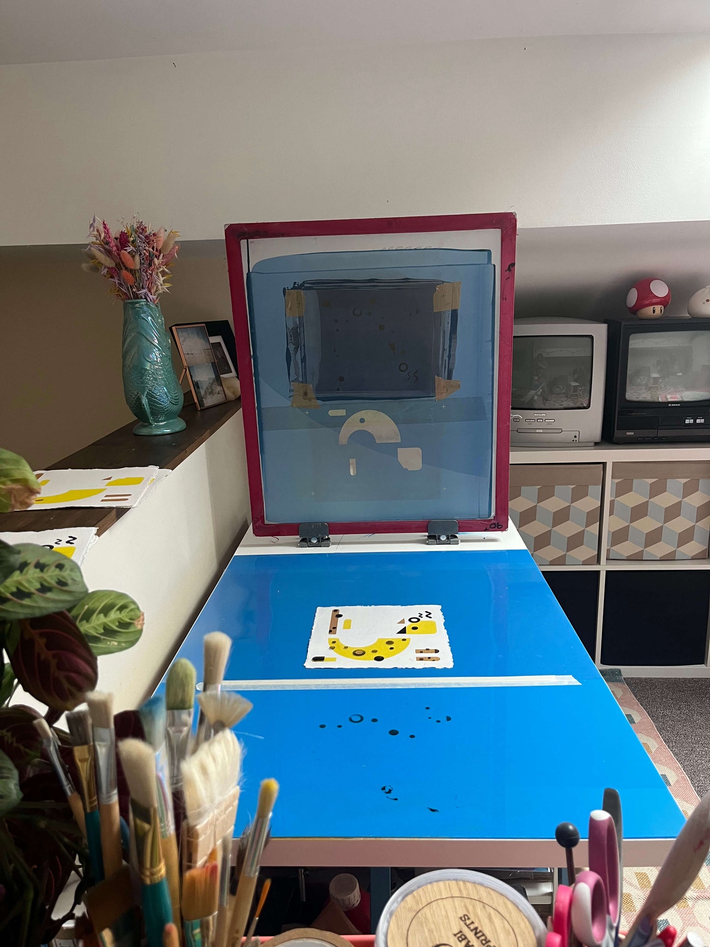 Leopard, Screenprint 20 x 20cm