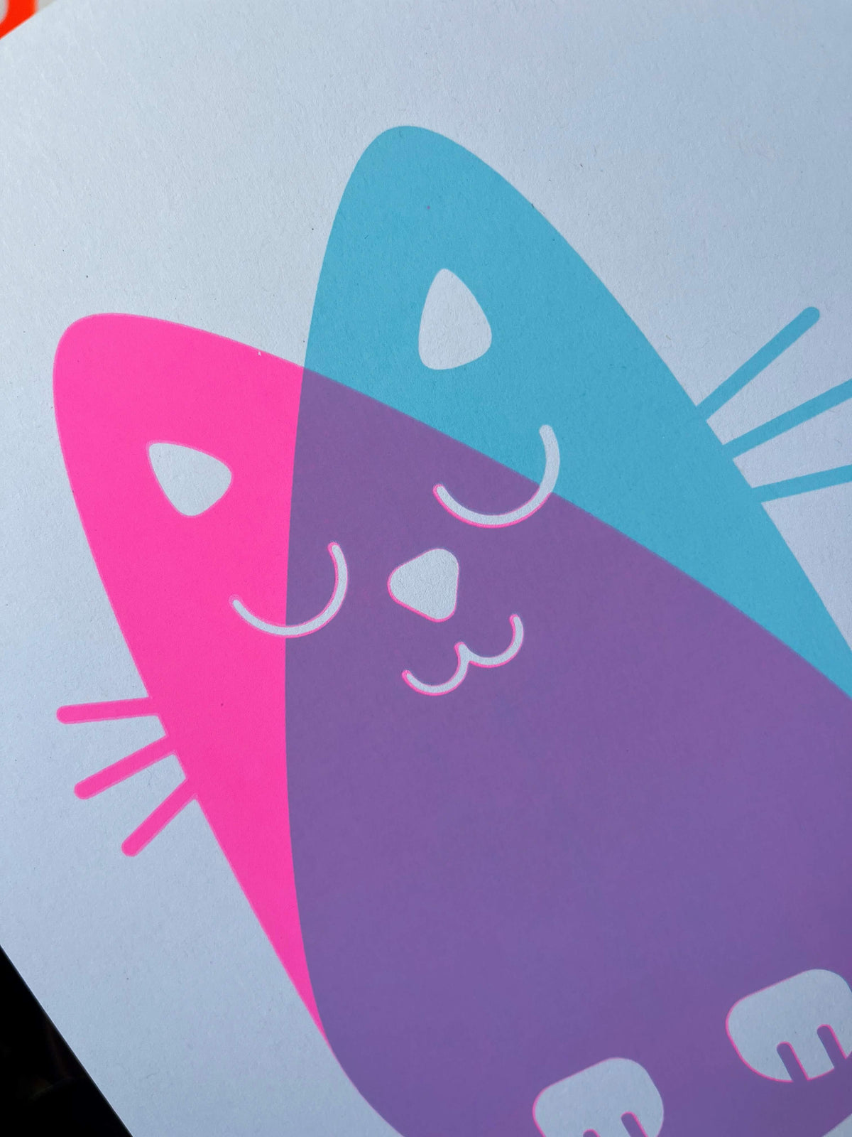 Seconds Cat, Screenprint A4