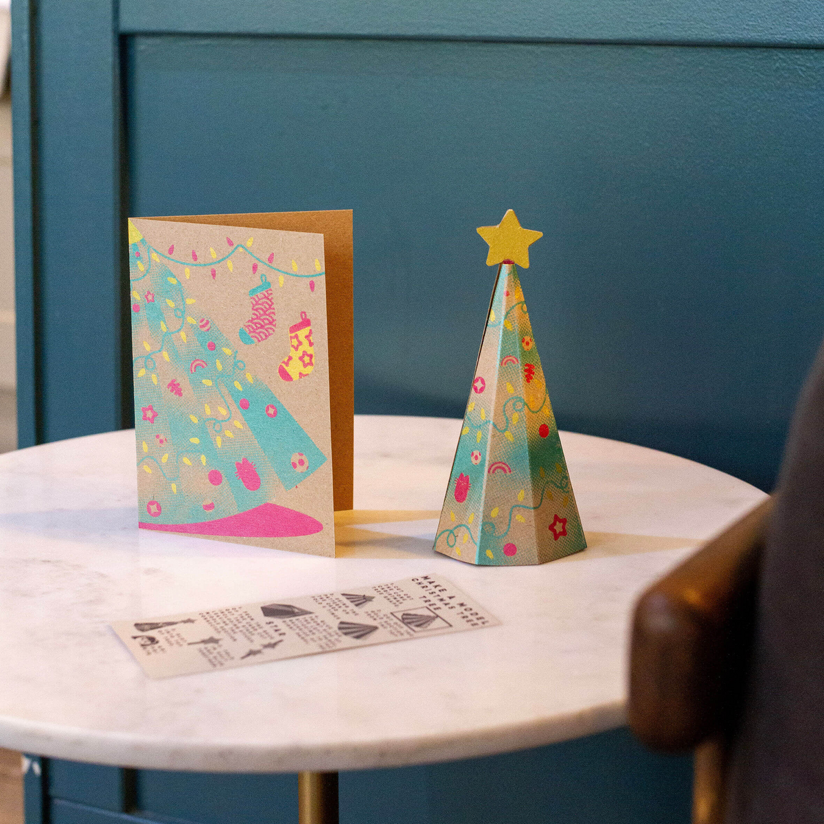 Seconds Christmas Tree Card, Screenprint A6