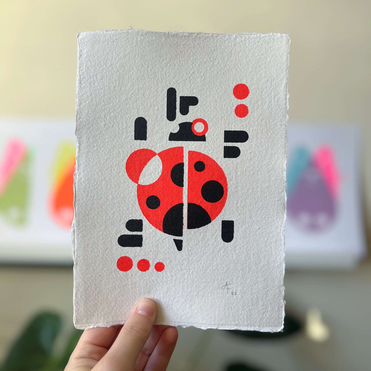 Seconds Ladybird, Screenprint A5