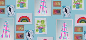 Abi Prints Products Banner Screen prints Risographs