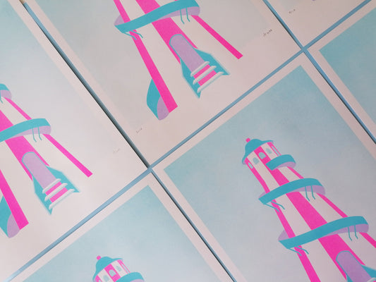 Helter-Skelter, Risograph Print A3