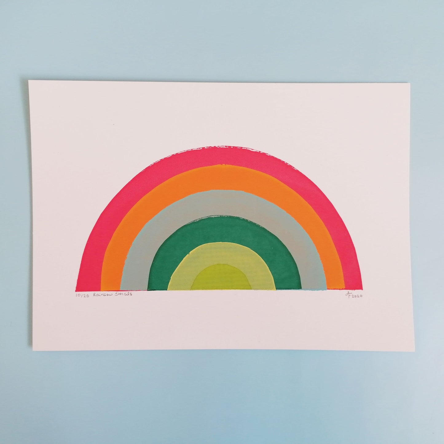 Rainbow, Screenprint A4